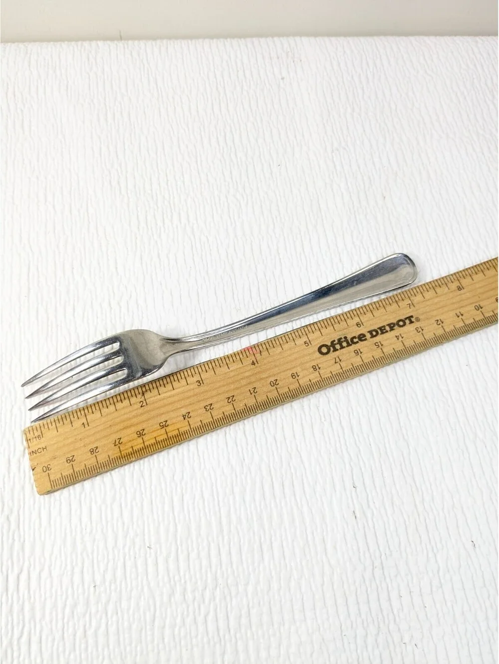 Vintage La Salle Cafeteria fork Silco Stainless Steel USA glossy LaSalle